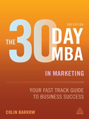cover image of The 30 Day MBA in Marketing